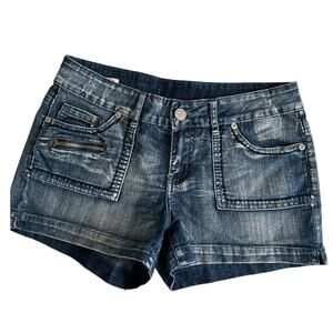 YASO Low Rise Stretch Denim Jean Shorts - Women's Size 10/30 Short Y2k Shorty